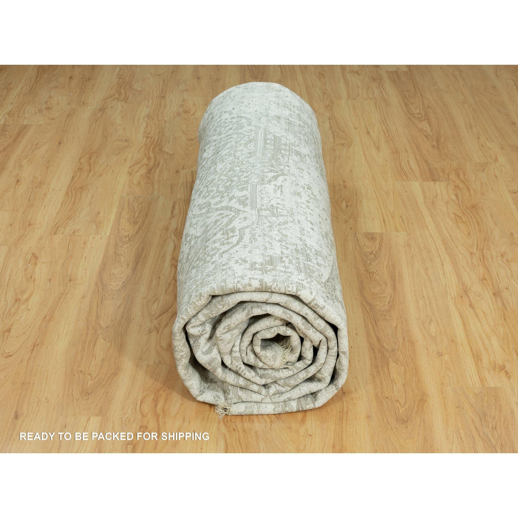Tappeto persiano Pale Smoke Gray Soft to Touch Knots Rugs 13'10