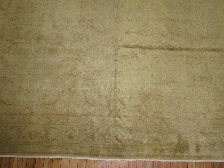 Pale Turkish Room size Rug For Sale at 1stDibs