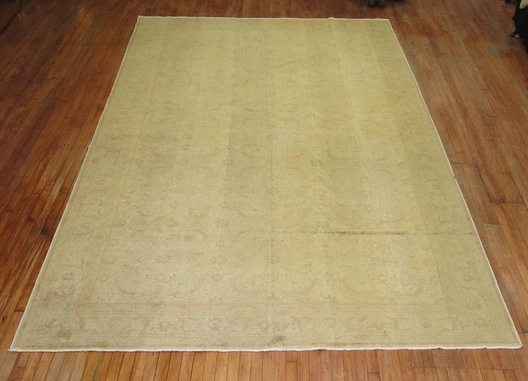 Pale Turkish Room size Rug For Sale at 1stDibs