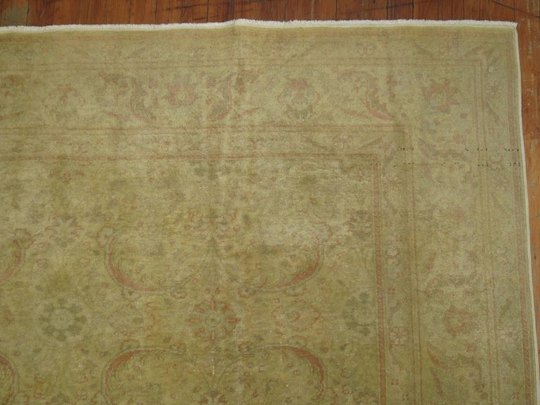 Pale Turkish Room size Rug For Sale at 1stDibs