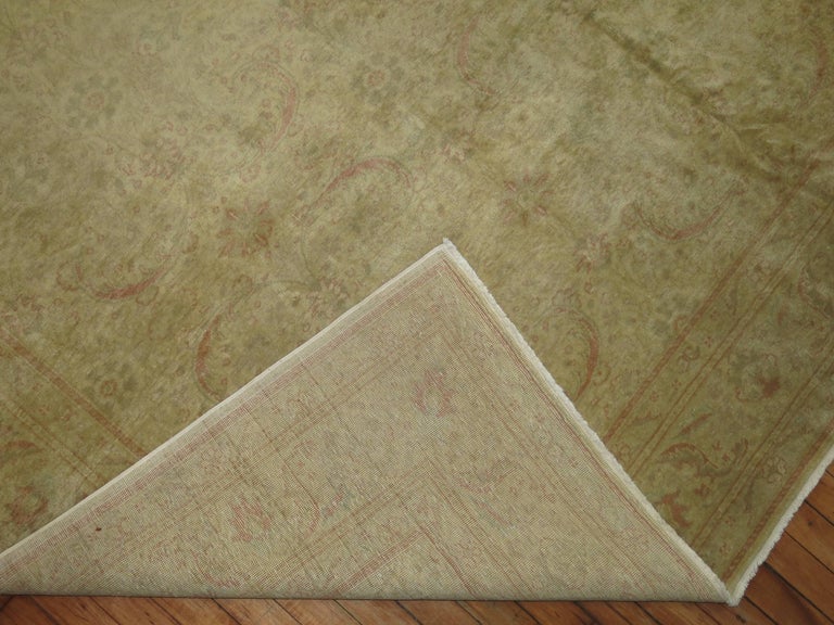 Pale Turkish Room size Rug For Sale at 1stDibs