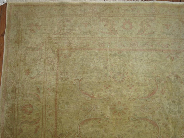 Pale Turkish Room size Rug For Sale at 1stDibs