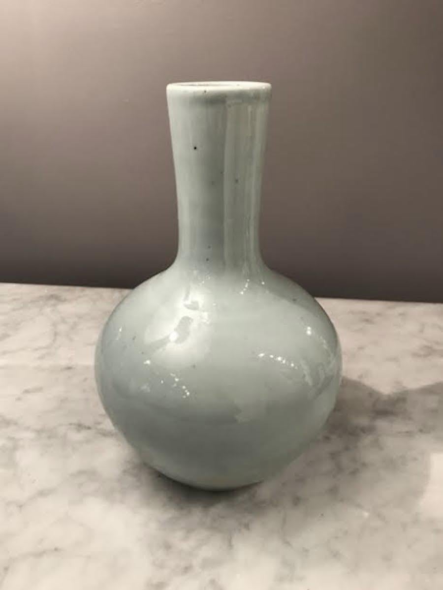 Pale Turquoise Vase Collection, China, Contemporary In New Condition In New York, NY