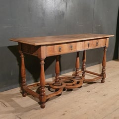 Pale Walnut Console Table