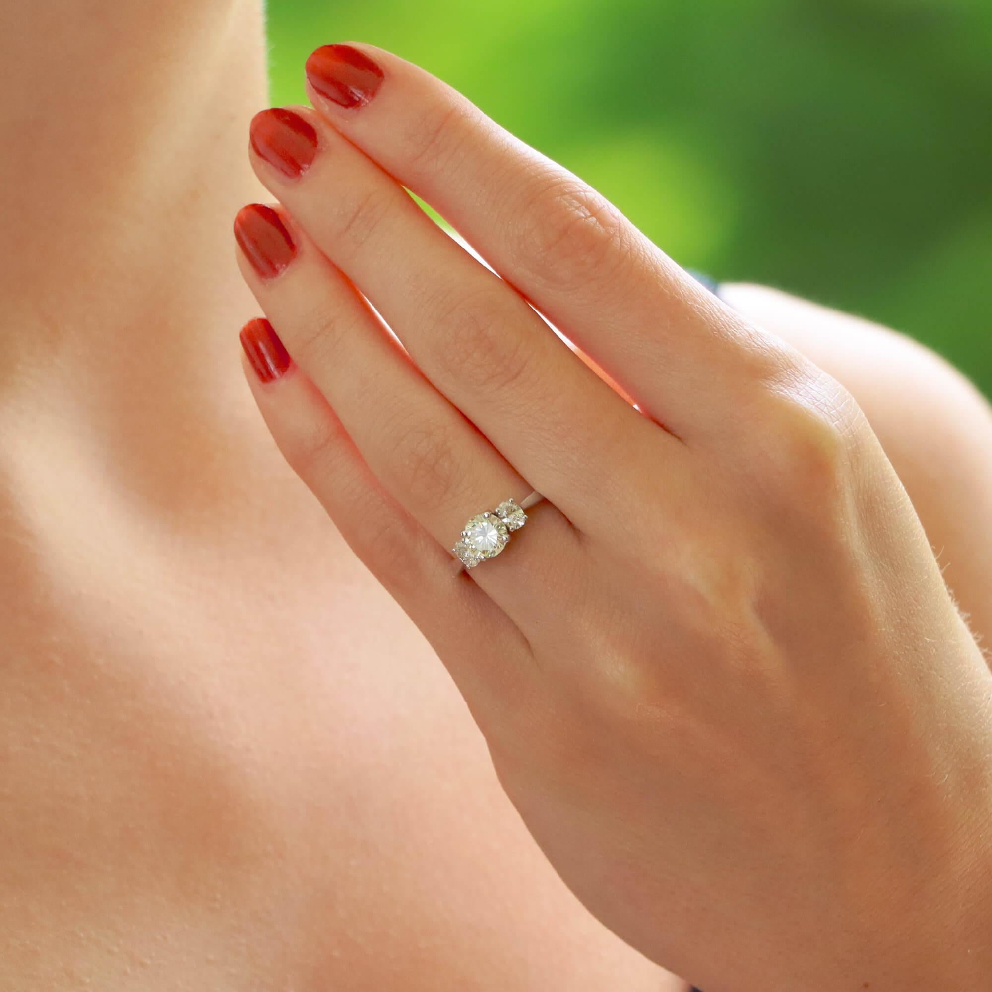 pale yellow engagement ring