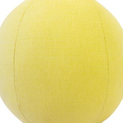 Pale Yellow Linen Ball Pillow