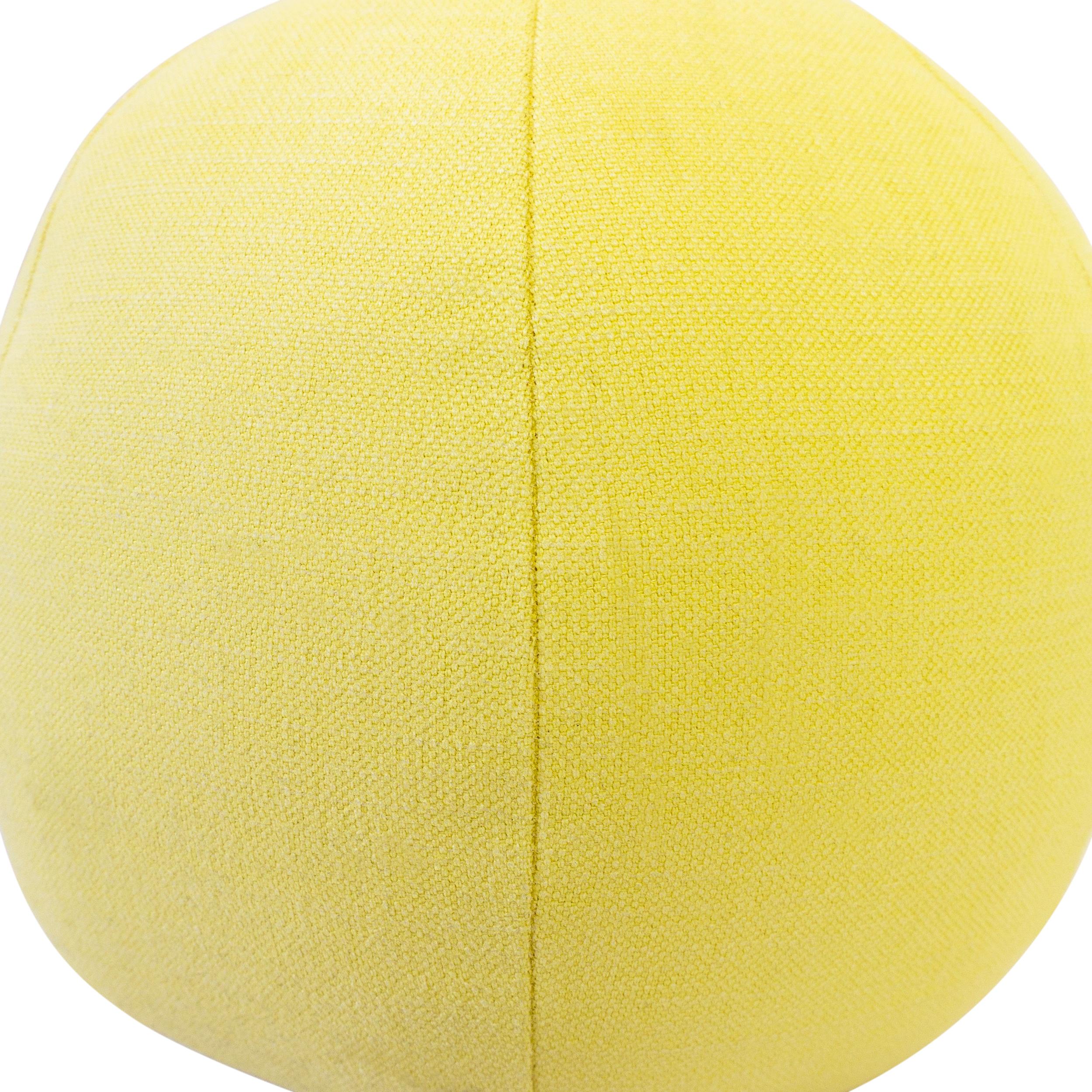 yellow ball pillow