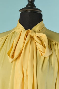 Pale yellow shirt with bow-tie ALEXANDRE VAUTHIER