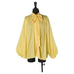 Pale yellow shirt with bow-tie ALEXANDRE VAUTHIER