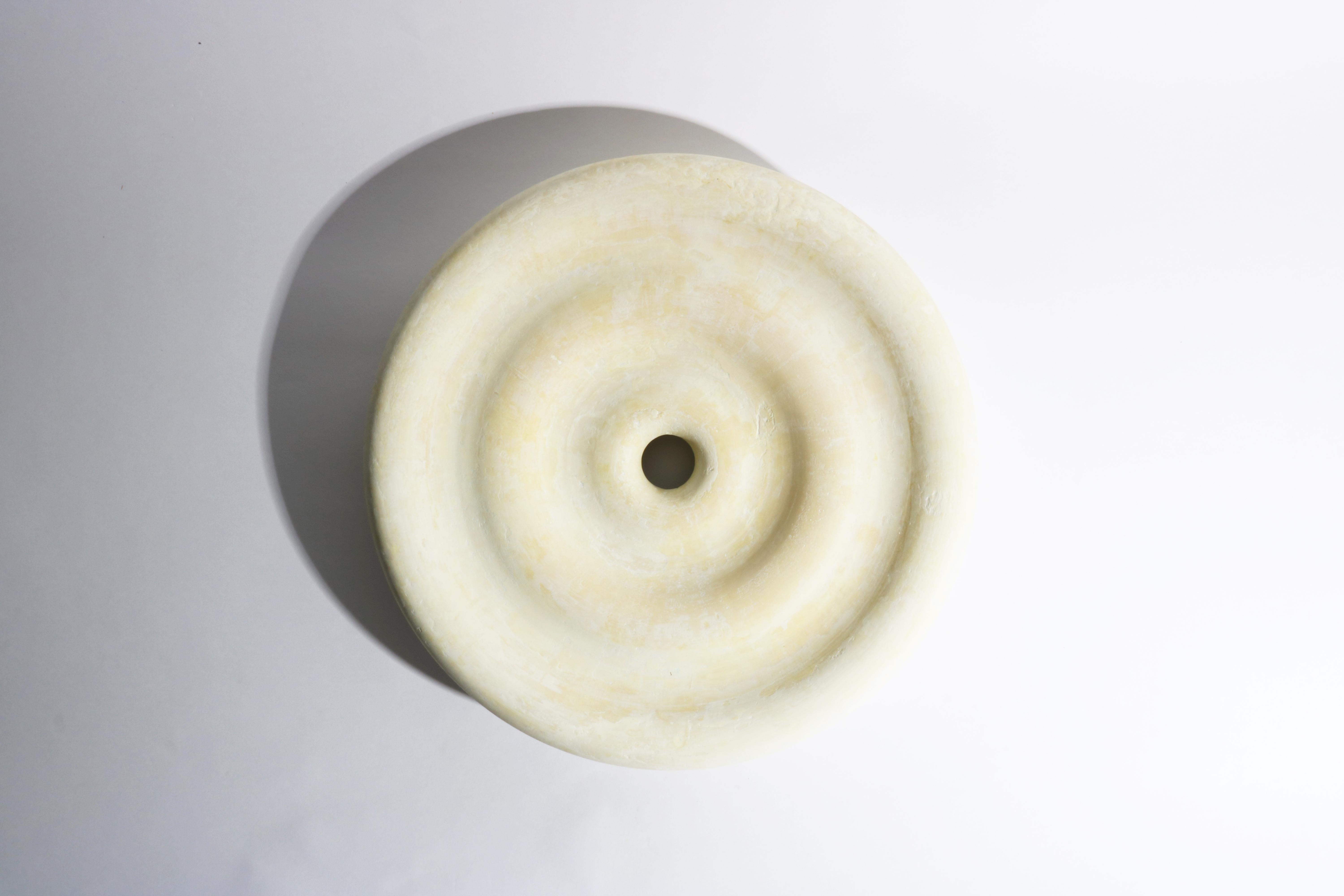 Contemporary Pale Yellow Twirl Bowl by Lenny Stöpp For Sale