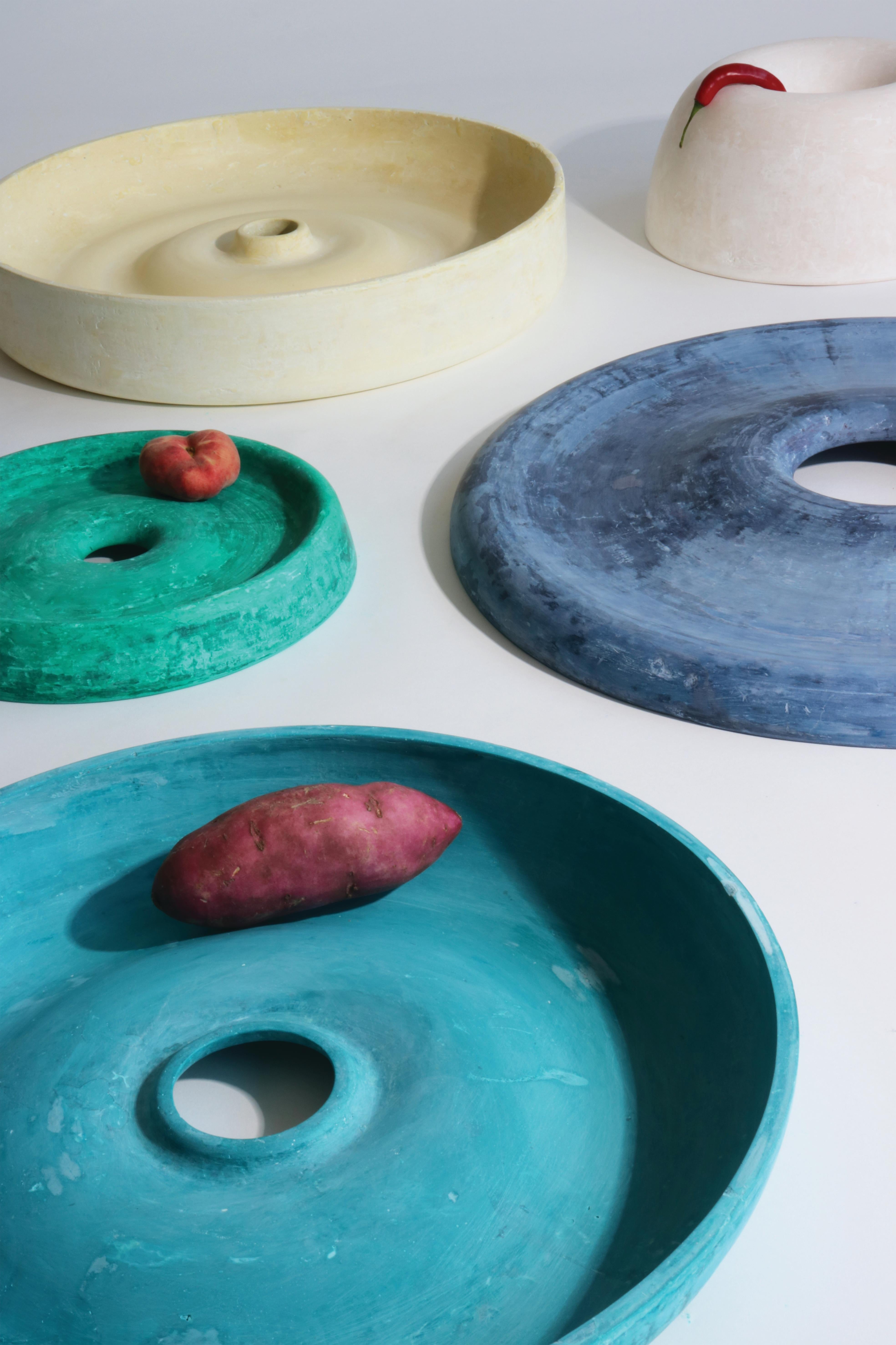 Acrylic Twirl Bowl, Ocean Blue by Lenny Stöpp
