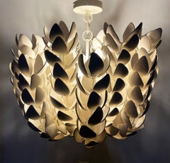 Palecek Coconut Shell Coco Magnolia Pendant Chandelier, Hand crafted