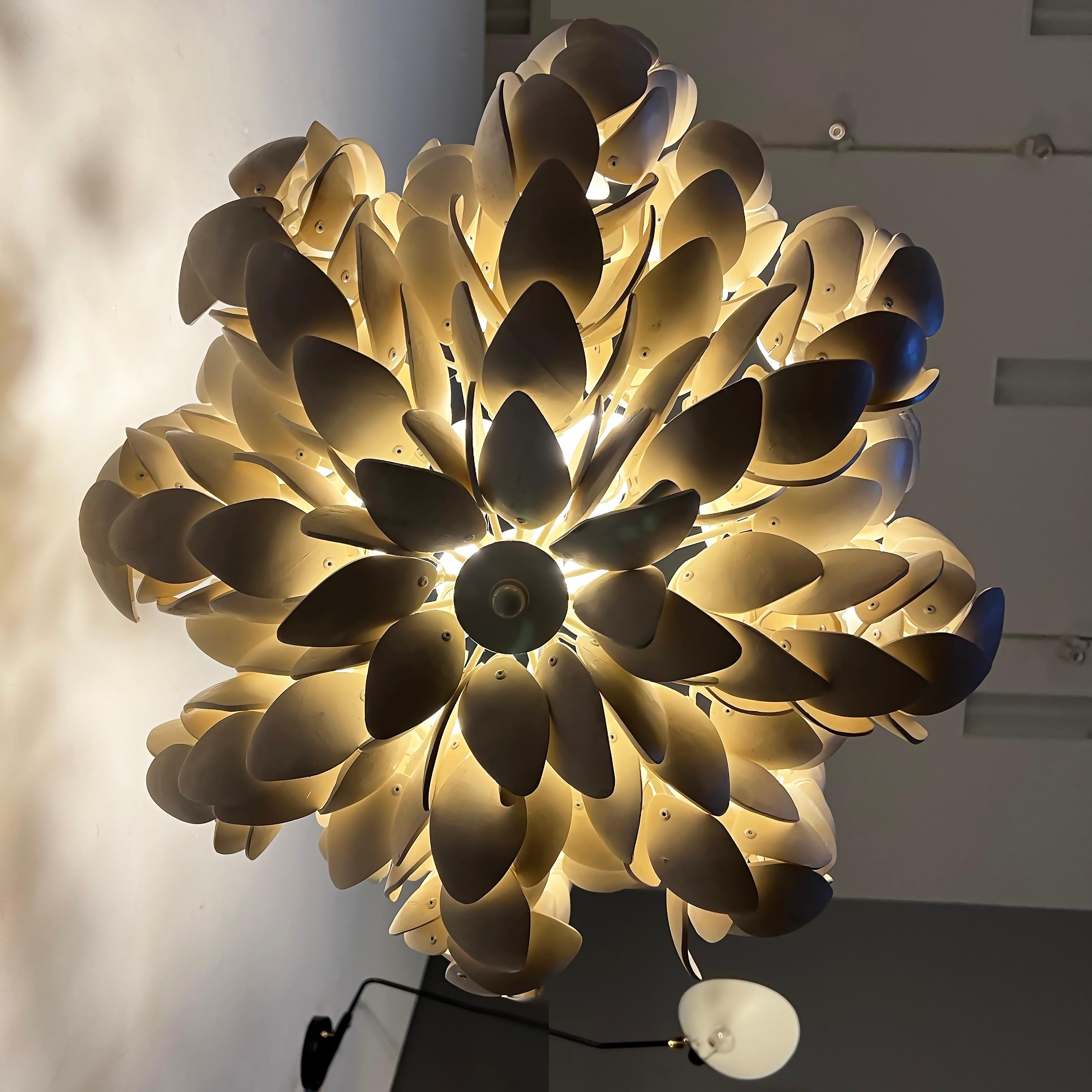 coconut shell chandelier