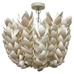 Palecek Coconut Shell Coco Magnolia Pendant Chandelier, Hand crafted