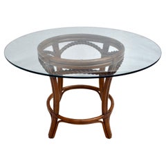 Vintage Palecek French Regency Style Pedestal Dining Table
