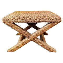 Taburete Palecek Soleil Cross de hierba marina