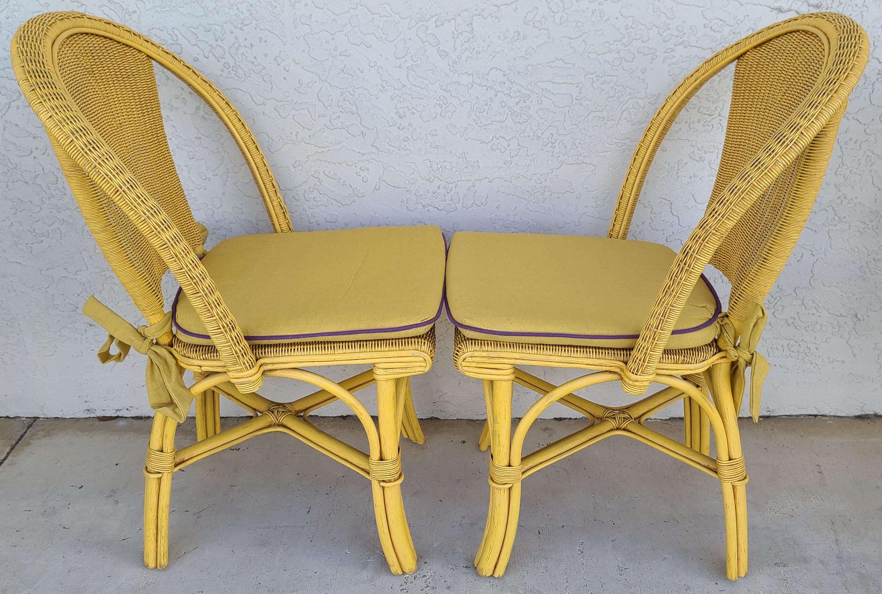 vintage palecek chairs