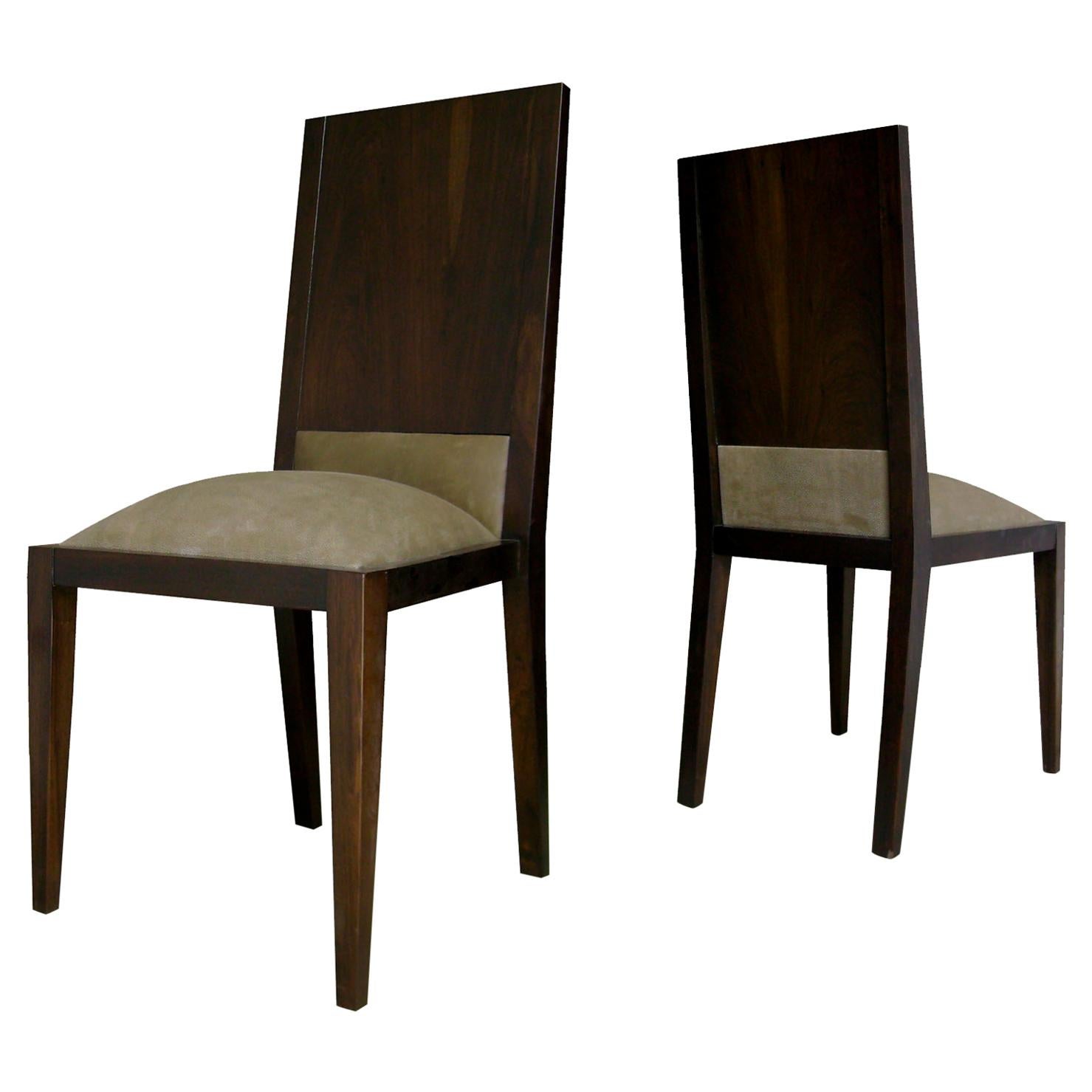 Palermo Dining Chair in Argentine Rosewood Leather from Costantini For Sale