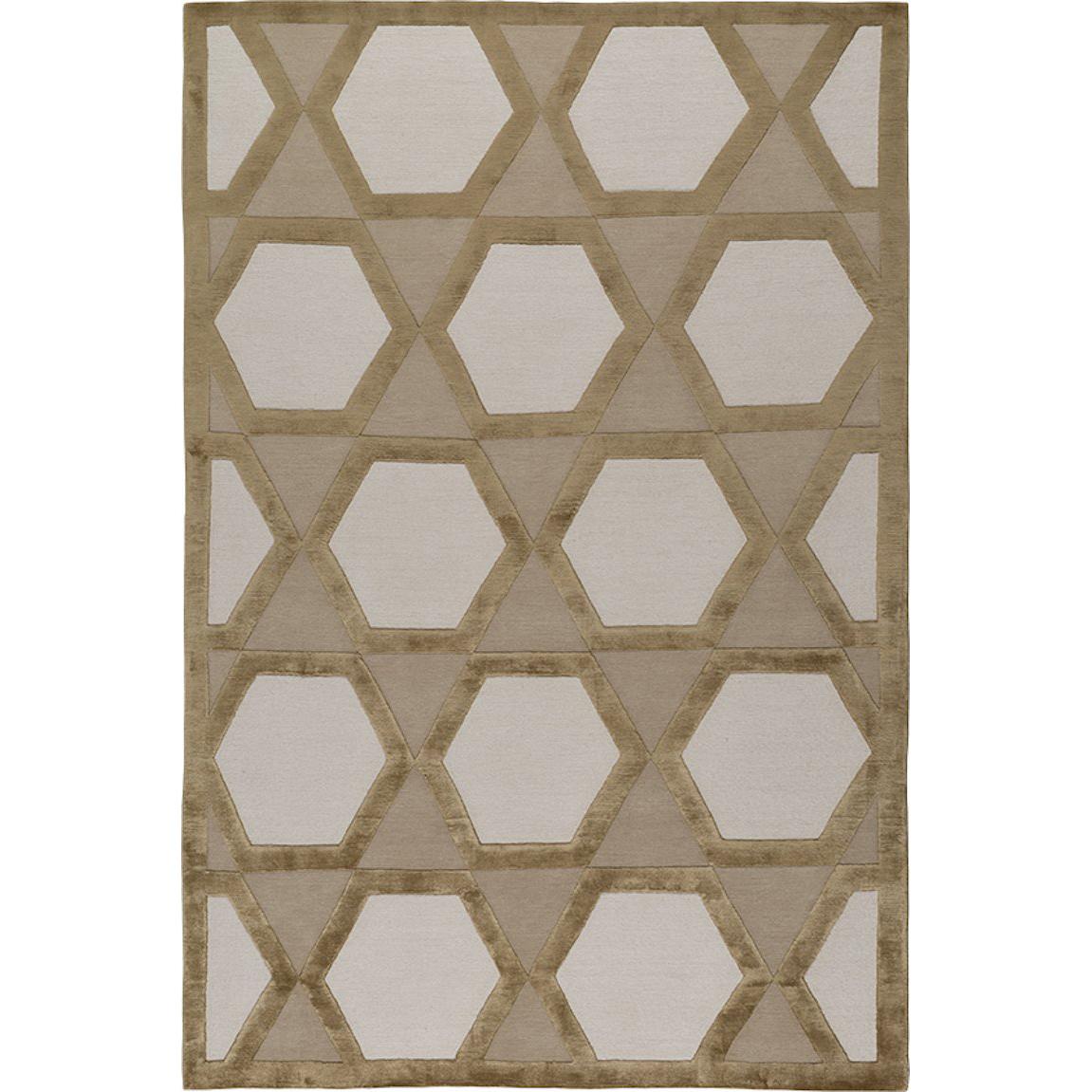 Farrah Ruby HandKnotted 10x8 Rug in Wool and Silk by Nicole Fuller For