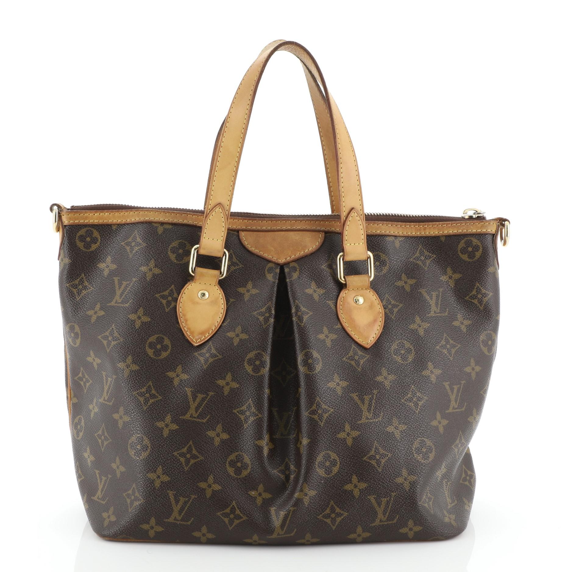 Black Palermo Handbag Monogram Canvas PM