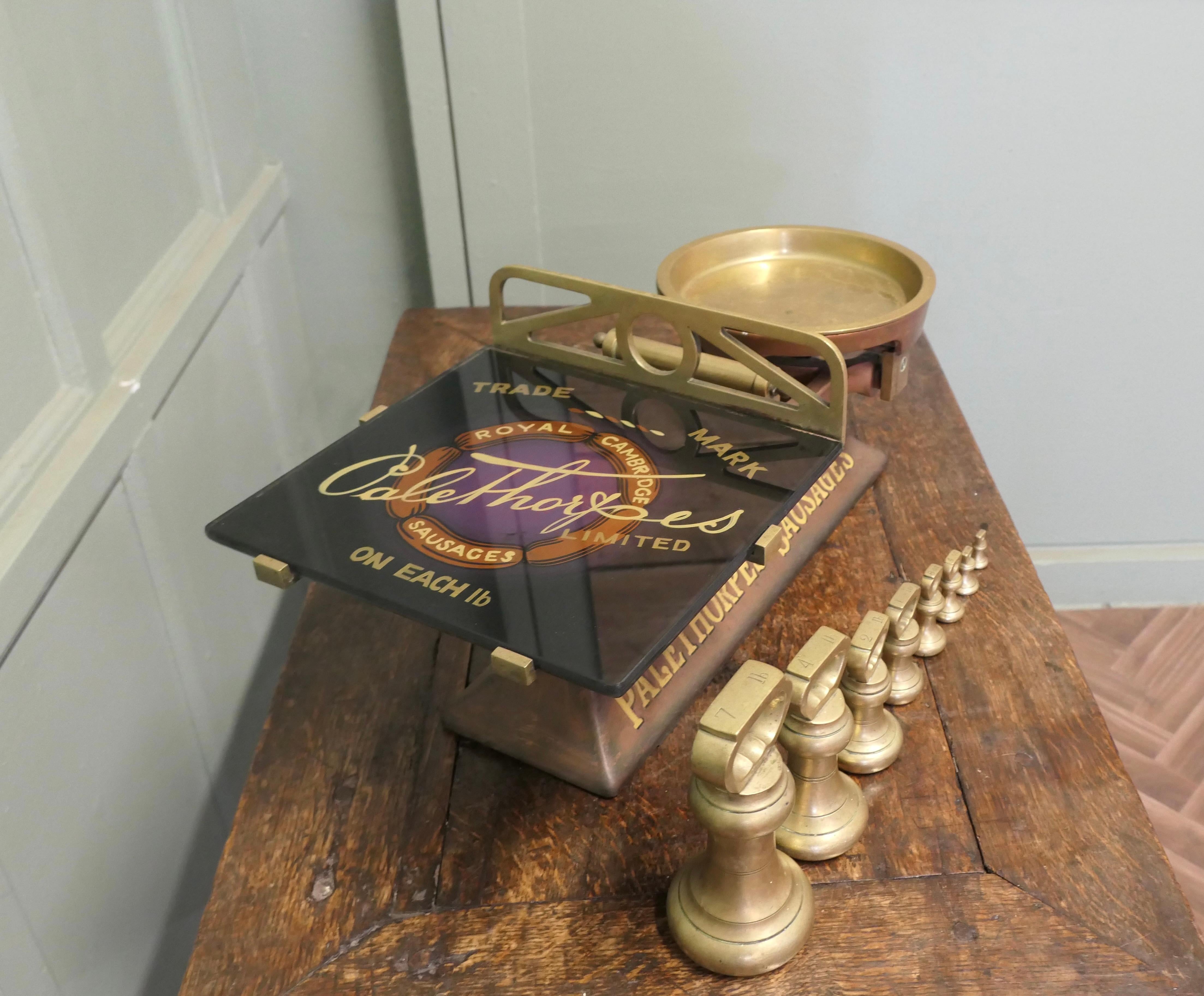 Palethorpes Butcher’s Balance Scales, Advertising Sausages For Sale 1