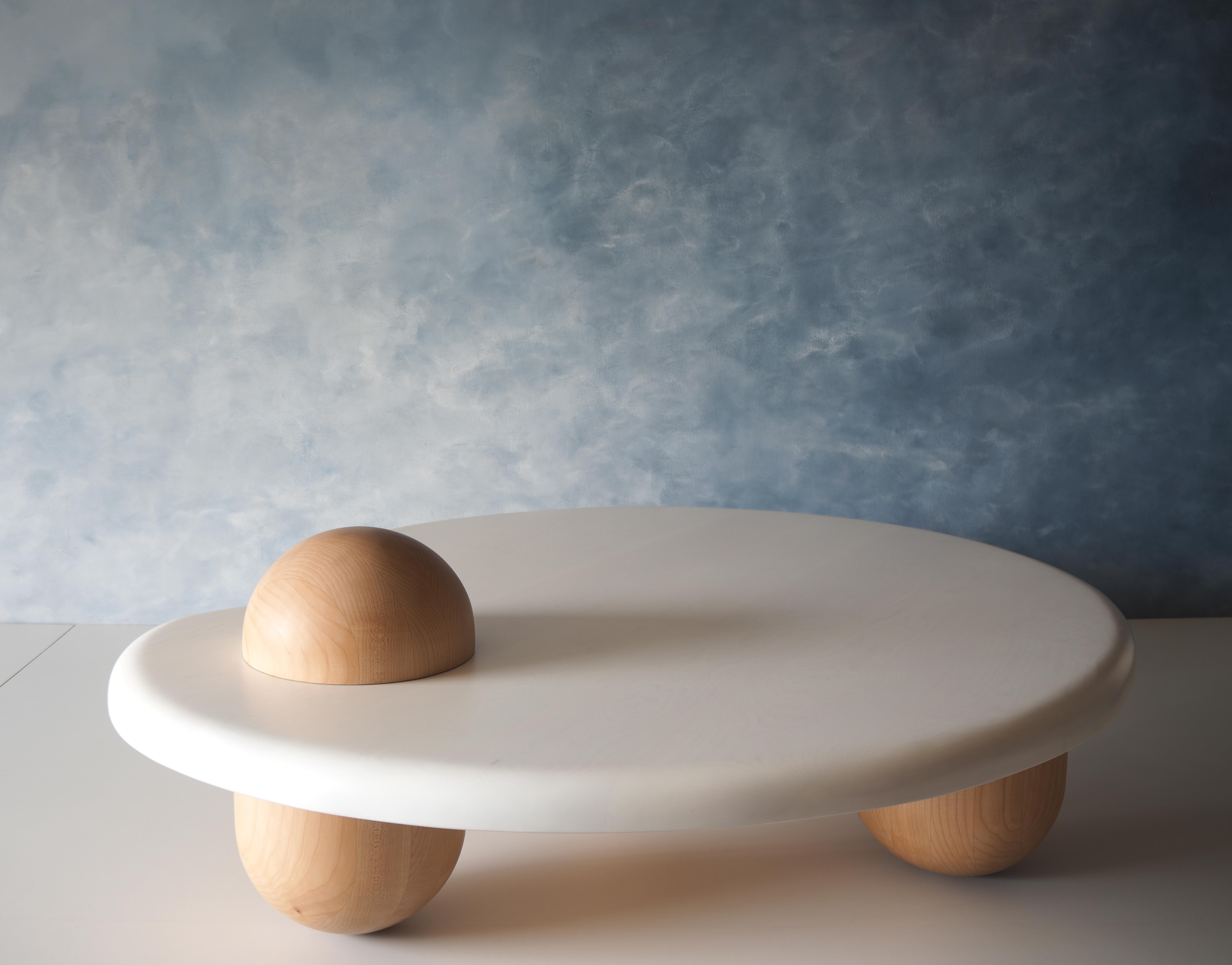 table basse palette blanche