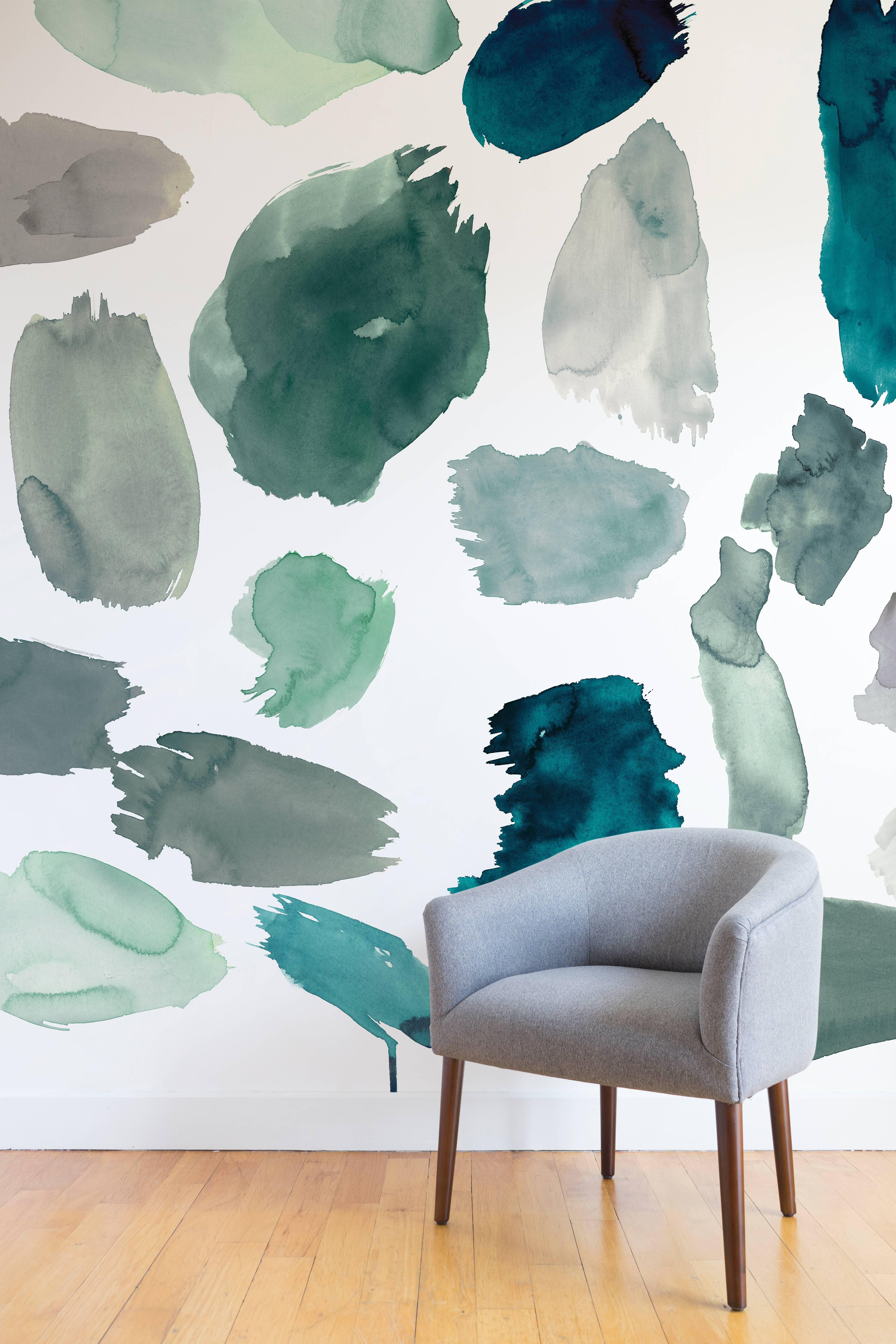 All of our wallpapers are priced by the square foot and are non-repeating custom murals. As a result, each order is laid out and printed to fit the exact dimensions of your wall. The Palette collection is printed on a commercial grade matte