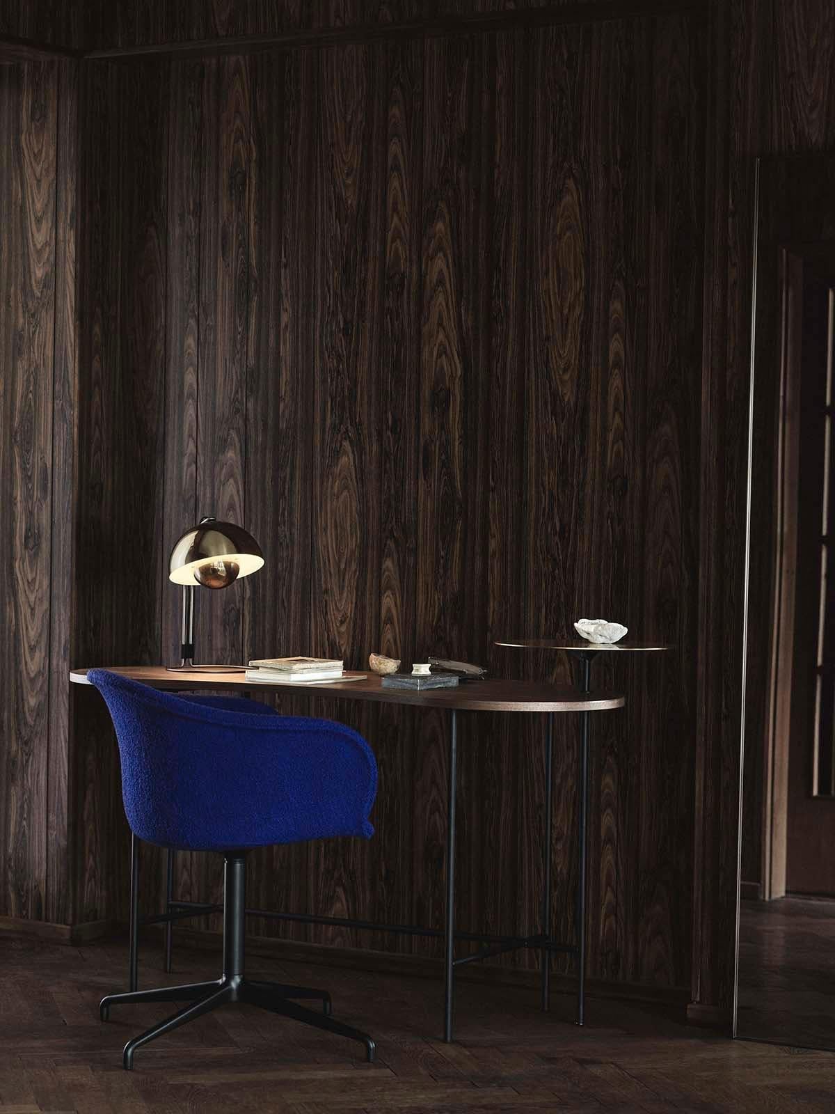 Scandinavian Modern Palette JH9, Brass & Lacquered Walnut Desk by Jaime Hayon for & Tradition