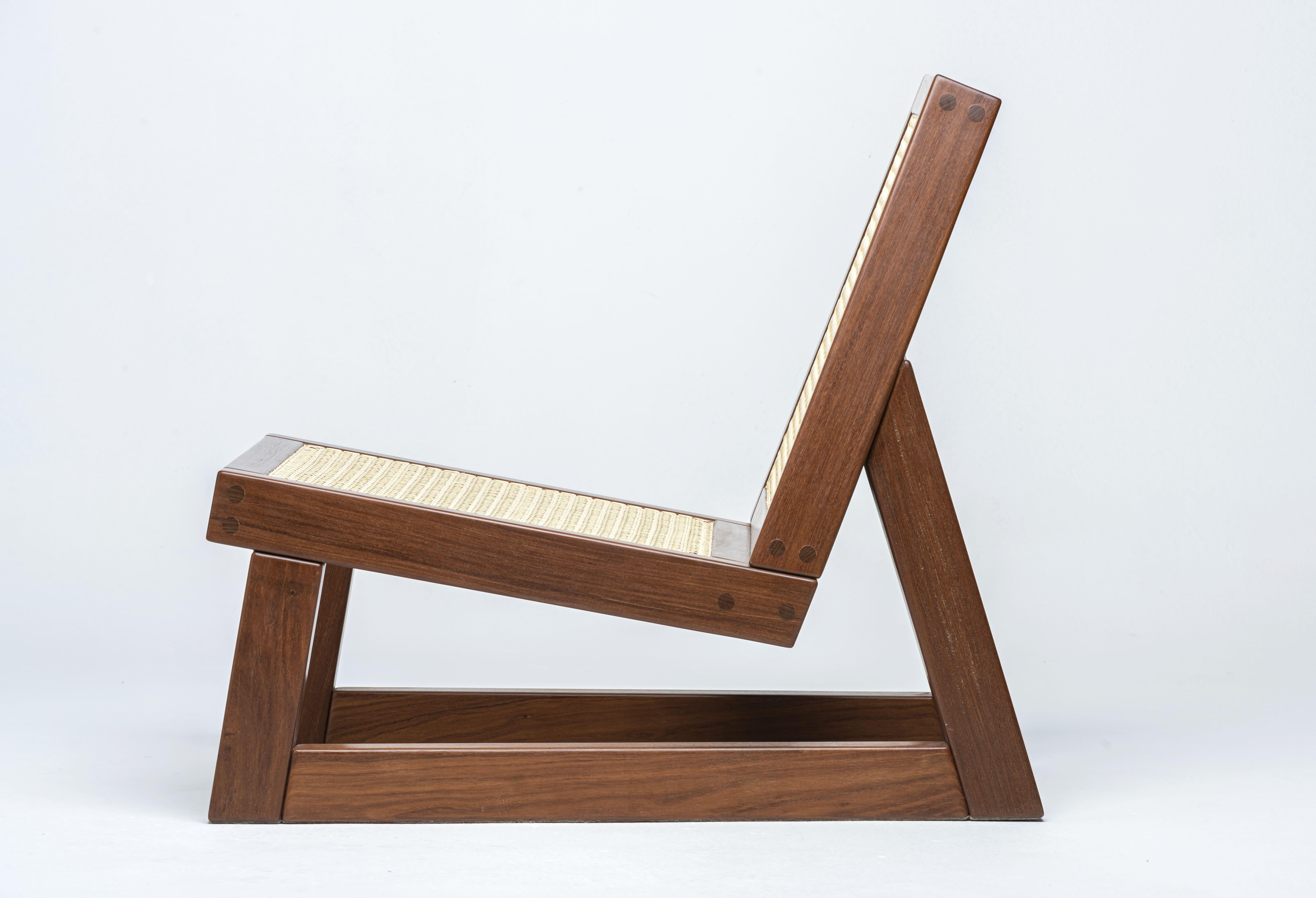 Palhinha Armchair - 2024, Wood and Cane Weave - by Zanini de Zanine In New Condition In Belo Horizonte, BR