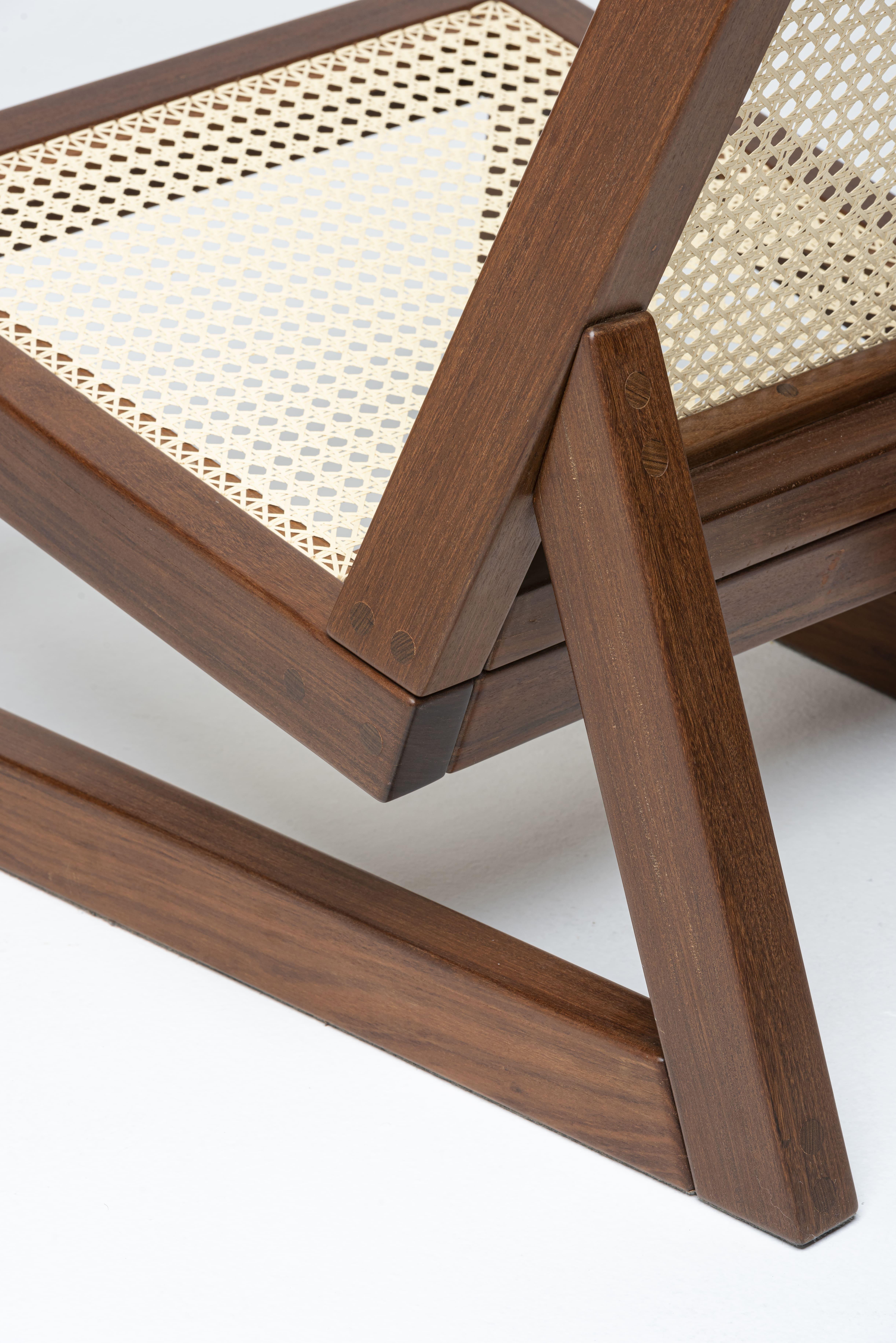 Palhinha Armchair - 2024, Wood and Cane Weave - by Zanini de Zanine 2