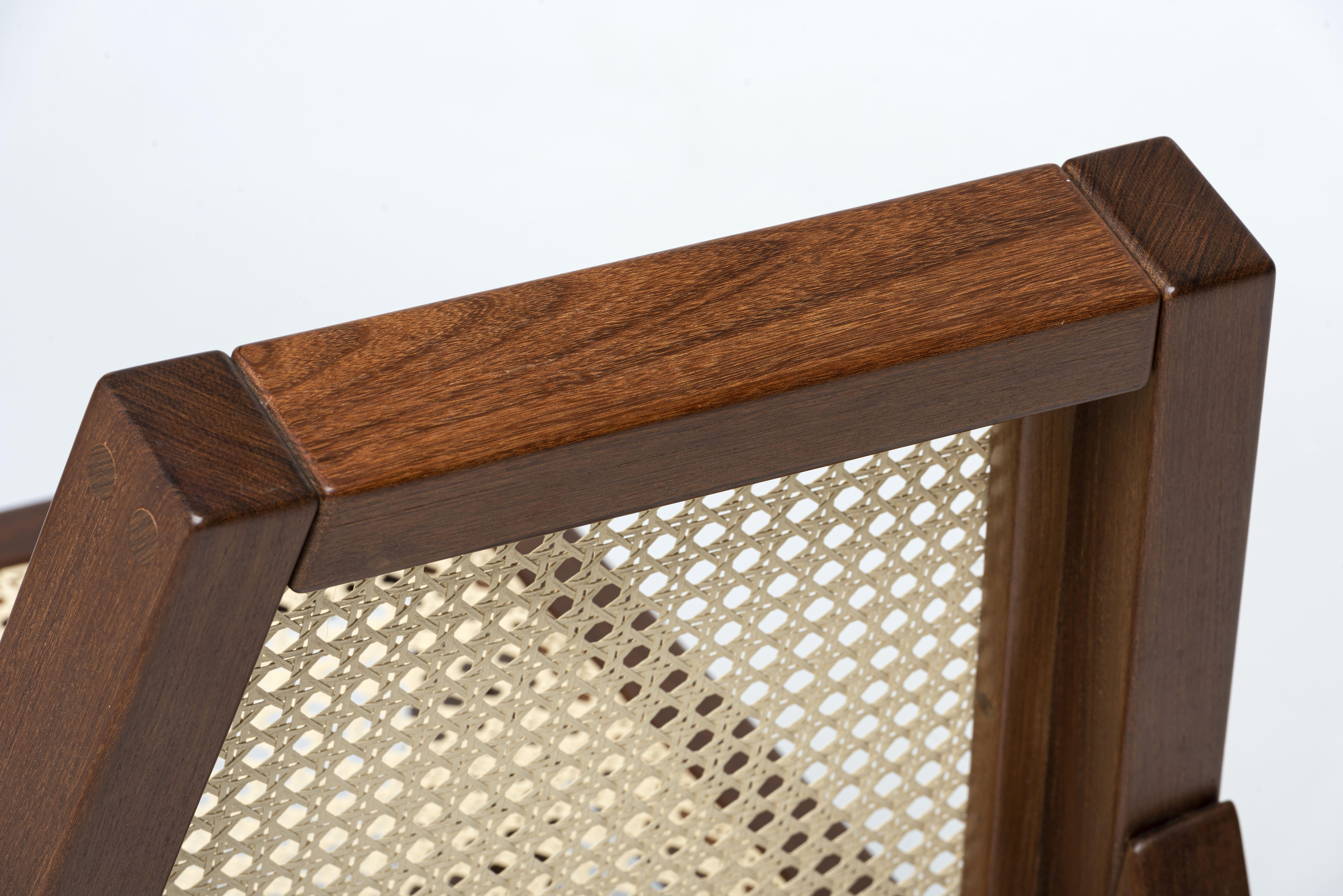 Palhinha Armchair - 2024, Wood and Cane Weave - by Zanini de Zanine 3