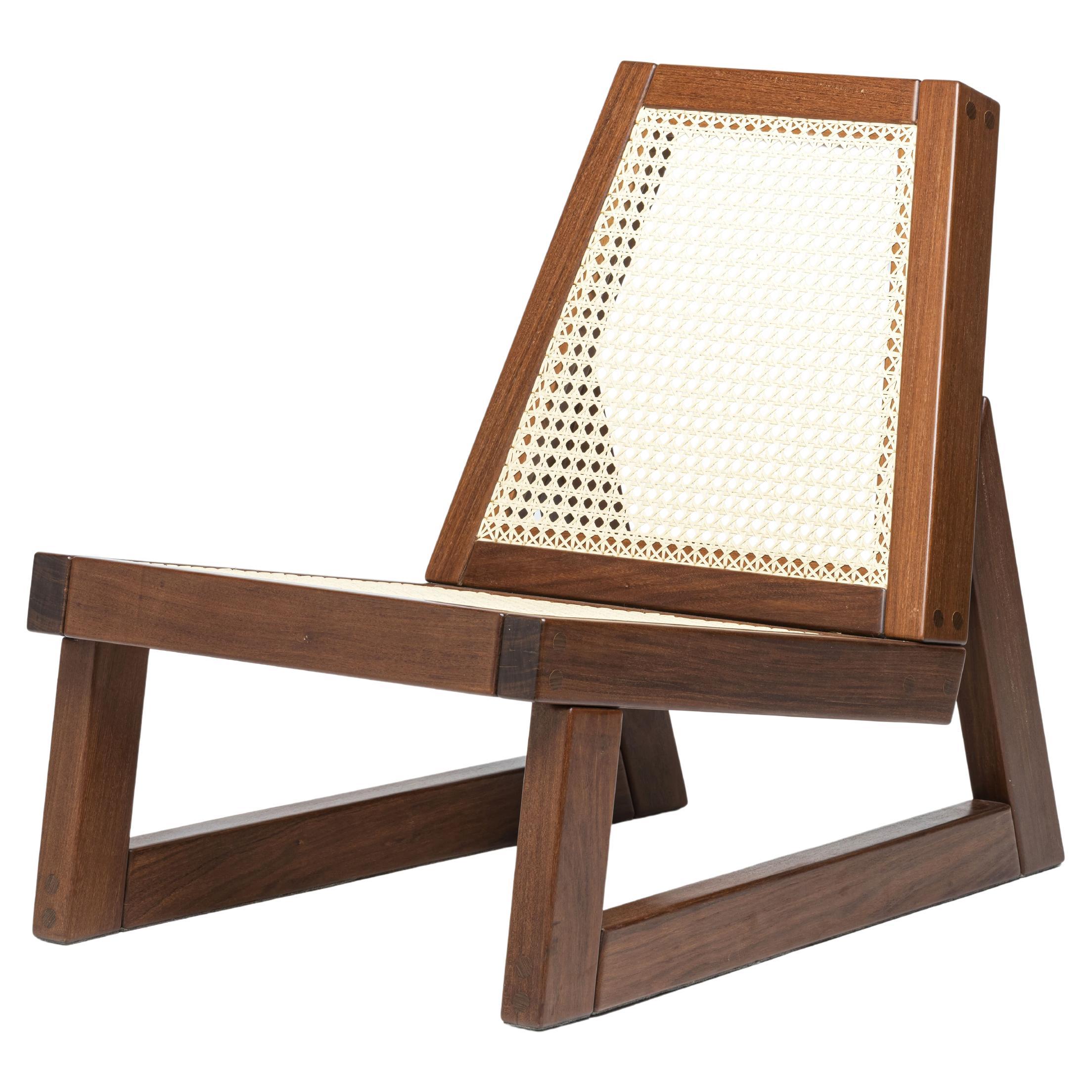 Palhinha Armchair - 2024, Wood and Cane Weave - by Zanini de Zanine
