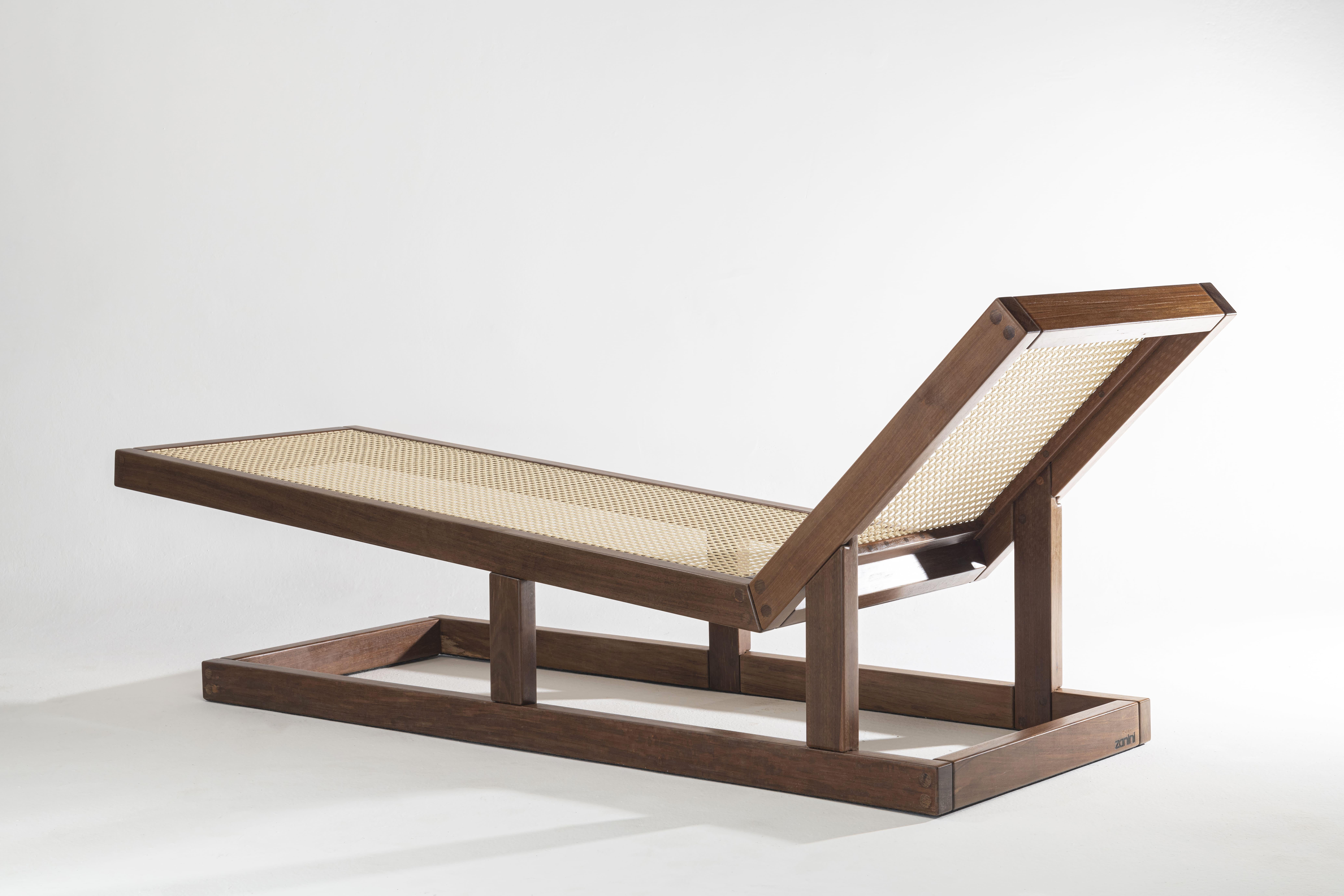 Chaise longue Palhinha - 2024, Wood et Canne tressée - par Zanini de Zanine en vente 1