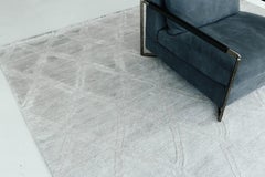 Tappeto in seta di bambù 'Palisade' dal design moderno