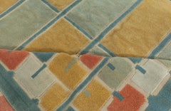 "Palisade" Scandinavian Geometric Tan Half Pile Carpet by Doris Leslie Blau