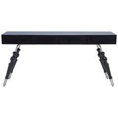 Palisades Console in Midnight Navy & Antique Silver by Innova Luxuxy Group