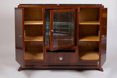 Palisander Art Deco French Sideboard with Marble Desk, 1930-1939