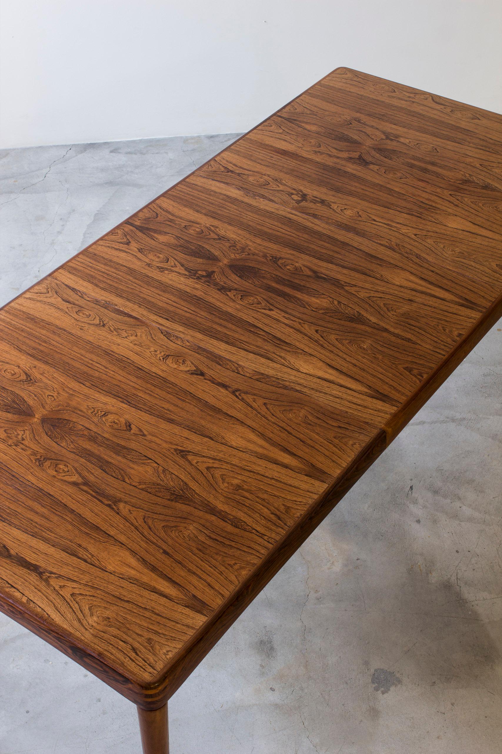 Palisander dining table by H. W Klein for Bramin, denmark, 1950s For Sale 5