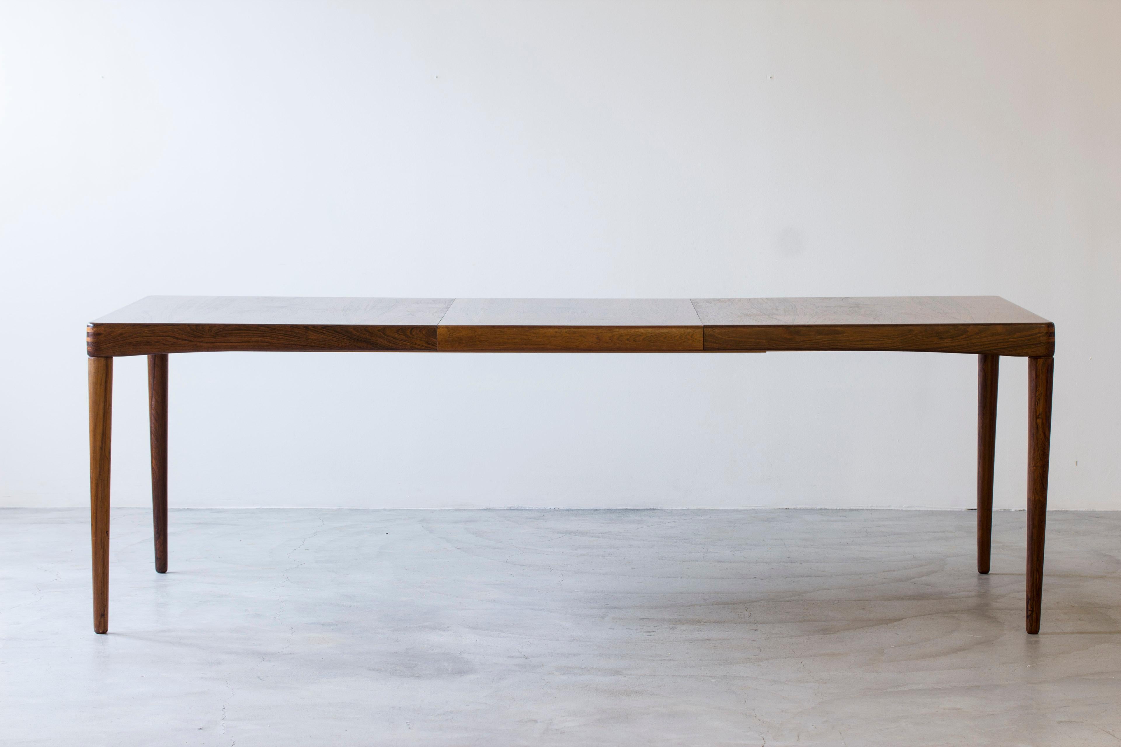 Palisander dining table by H. W Klein for Bramin, denmark, 1950s For Sale 7