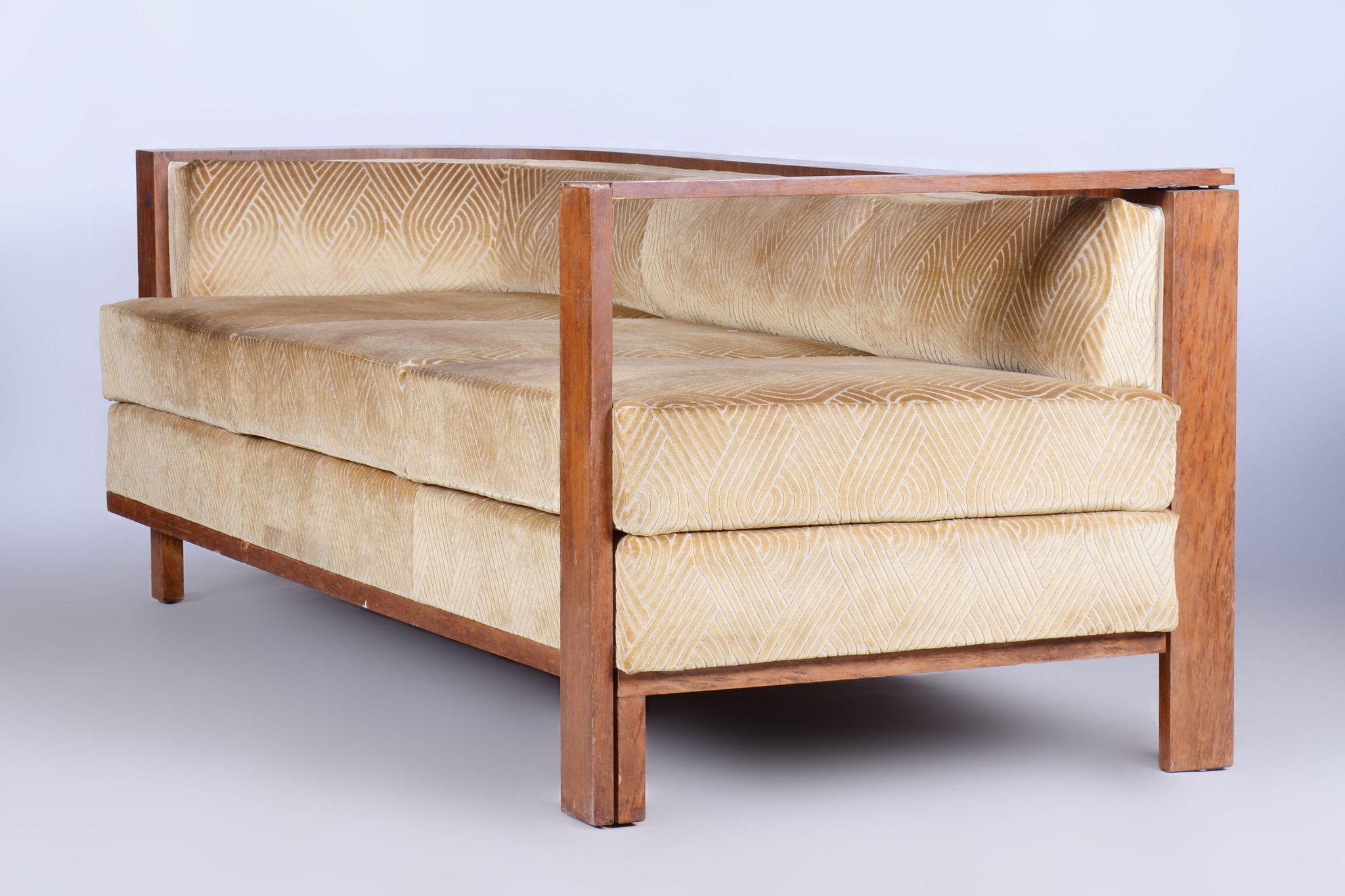 Palisander Seating Set with Coffee Table, Art Deco, Restored, France, 1920s For Sale 11