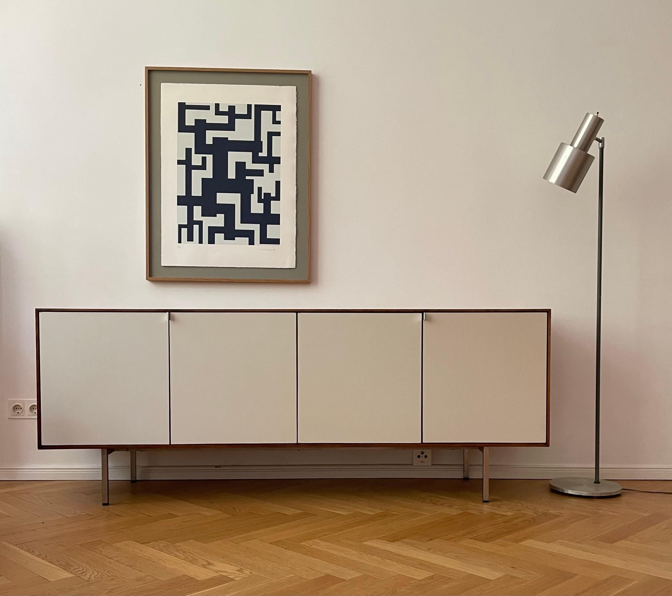 Palisander-Sideboard 114 von Florance Knoll, 1940er Jahre im Zustand „Gut“ im Angebot in St-Brais, JU