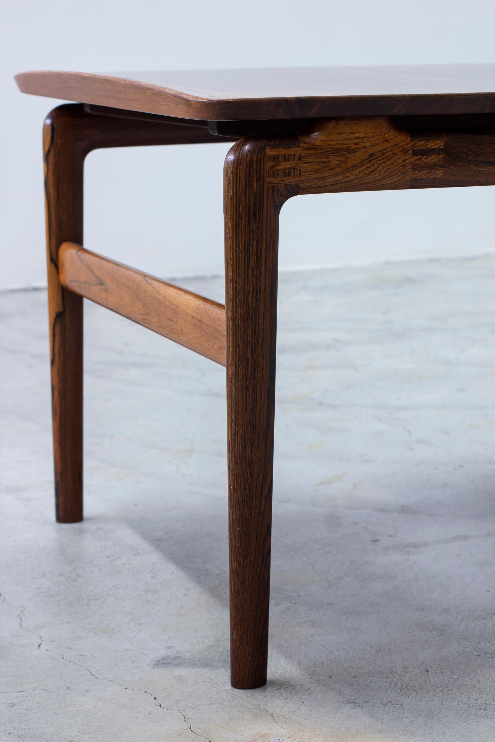 Palisander sofa table by Peter Hvidt & Orla Mølgaard Nielsen. France & Søn For Sale 7
