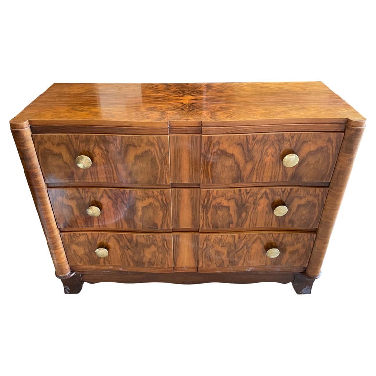 Palisandre Three Drawer Commode, France, Mid Century For Sale