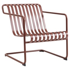 Palissade Cantilever Lounge Chair Low, Red Iron Steel, by Ronan Bouroullec