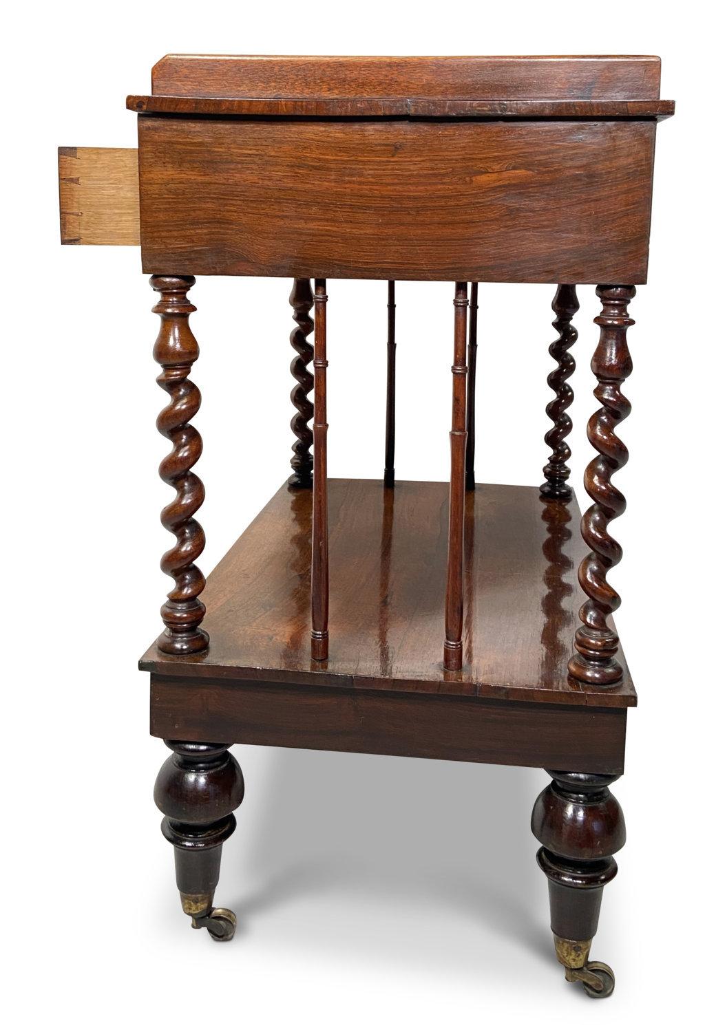 French Palissandre Two Tier Side Table, France, 19th Century