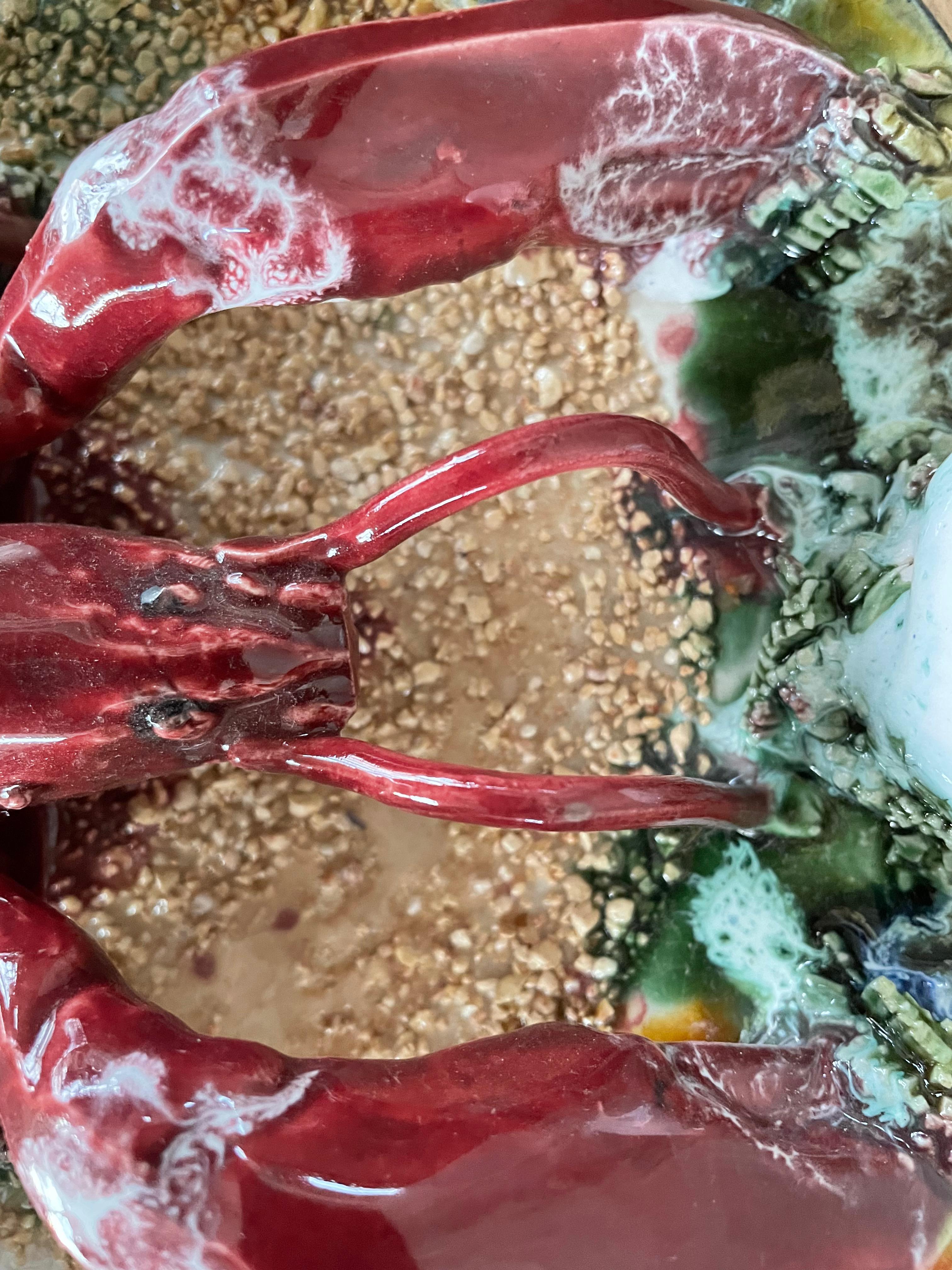 Art Nouveau Palissy plate For Sale