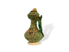 Brocca in maiolica di Palissy Ware, Portoghese, Manuel Mafra, Caldas Da Rainha