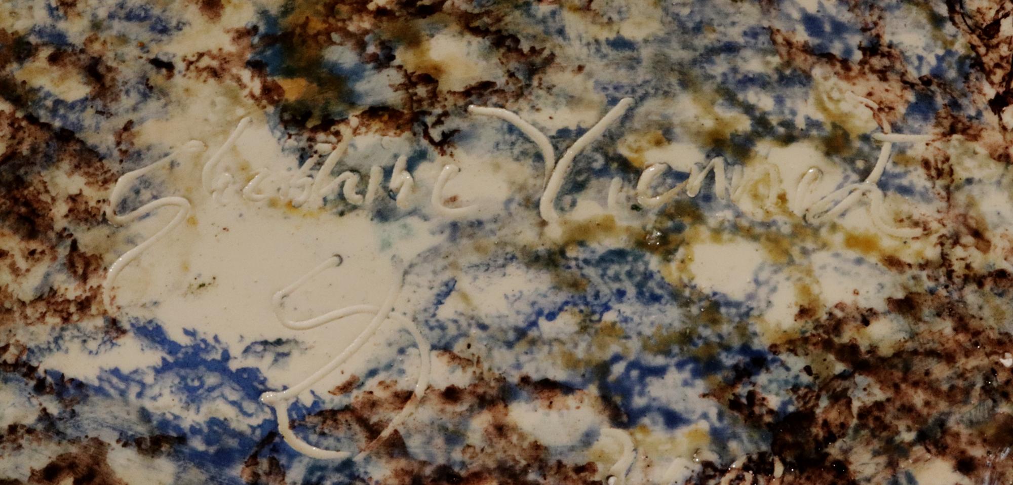 Caricatore Trompe L'Oeil in ceramica maiolica Palissy Ware di Christine Viennet in vendita 13