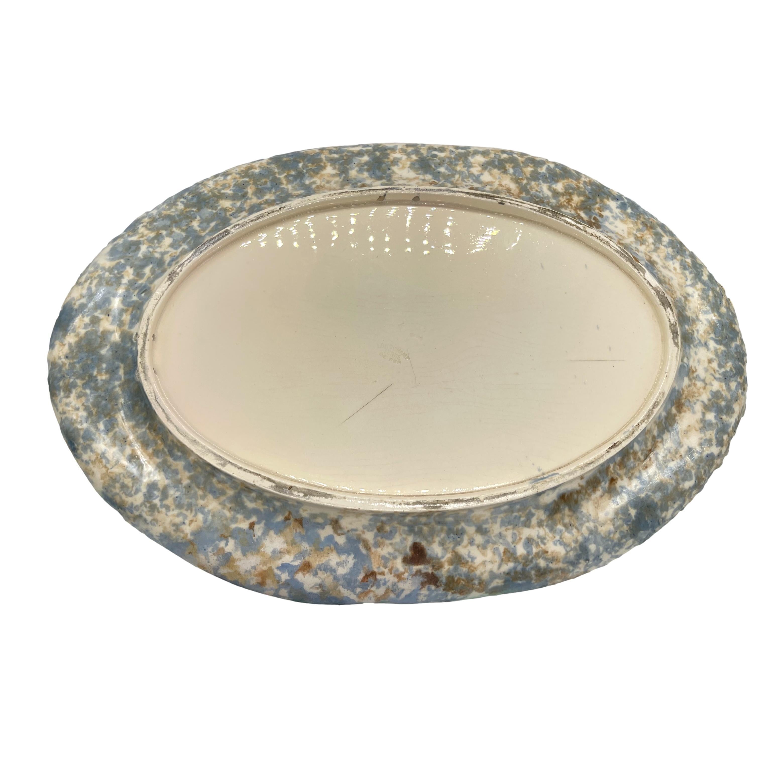Palissy Ware Trompe L'oeil Oval Platter, Signed Longchamp, French, ca. 1875 For Sale 7