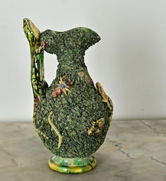 Manuel Mafra Palissy ware Majolica Ewer